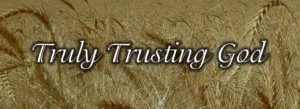 Trust God