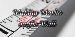 Read more about the article Marks on the Wall – Starting Over